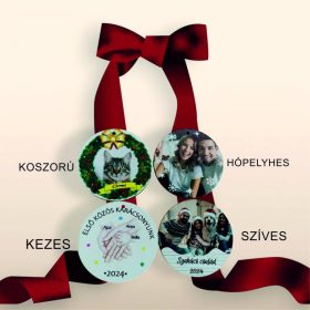 Egyedi színes karácsonyi függő