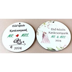 Színes karácsonyi függő, Első közös Karácsonyunk