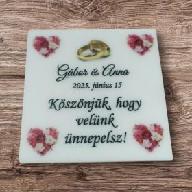 Esküvői hűtőmágnes