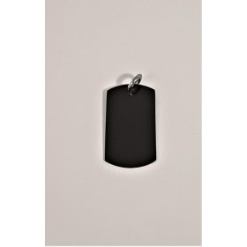 Medál,téglalap,fekete 42x22mm