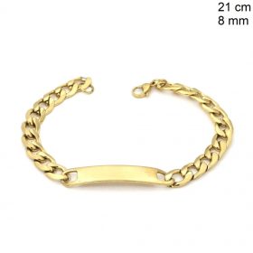 Karkötő nemesacél arany színű