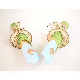 Szalvétagyűrű, esküvői pár