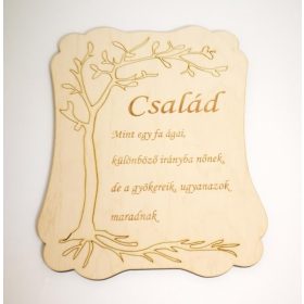 Család fa tábla