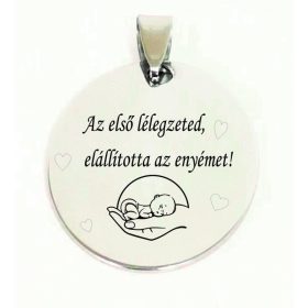 Acél medál ovális