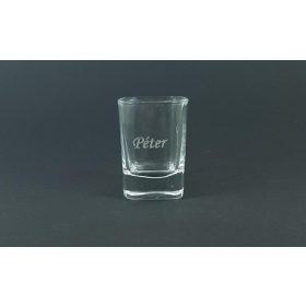 Pálinkás pohár kocka