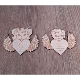 Anyáknapi hűtőmágnes,angyalkás