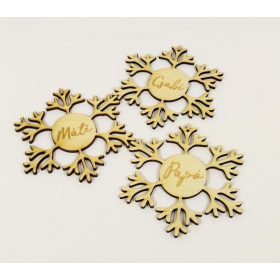 Hópehely gravírozott