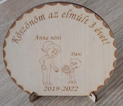 Fa plakett ovis ballagásra