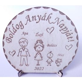 Anyáknapi fa plakett