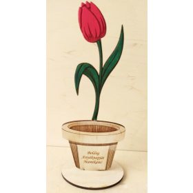 Virág,festett álló Tulipán