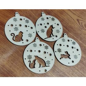 Állatos gömb dísz