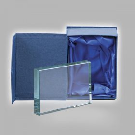 Üveg plakett téglalap